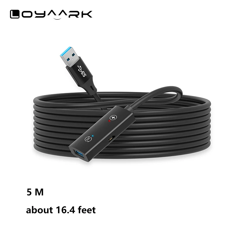

5 Meter USB 3.0 Extension Cable Male To Femal Cord Data Cable For PC Laptop VR Smart-TV PS4 Xbox SSD Printer High-Speed Extender