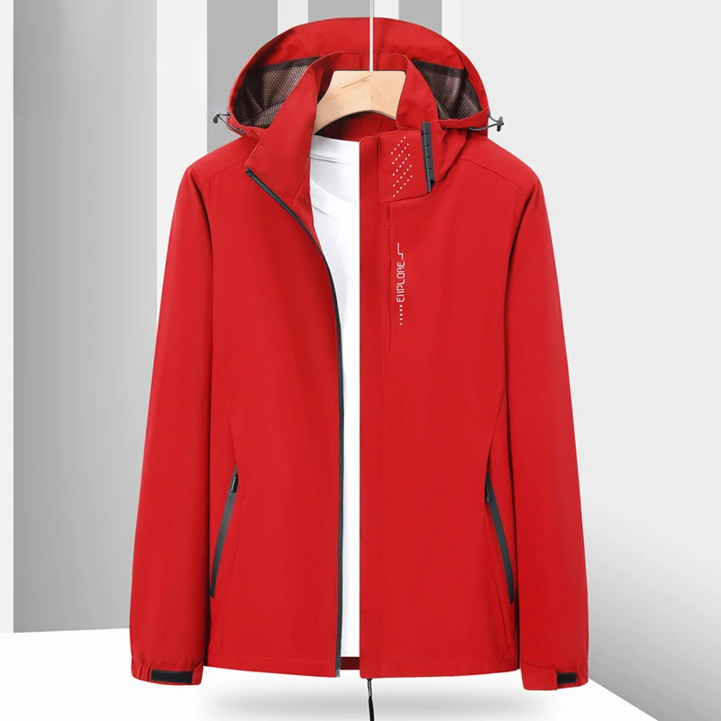 

Men's Assault Jacket Spring and Autumn Thin Windproof Waterproof Outdoor Loose Single Layer Breathable Fashion Brand Coat Mounta