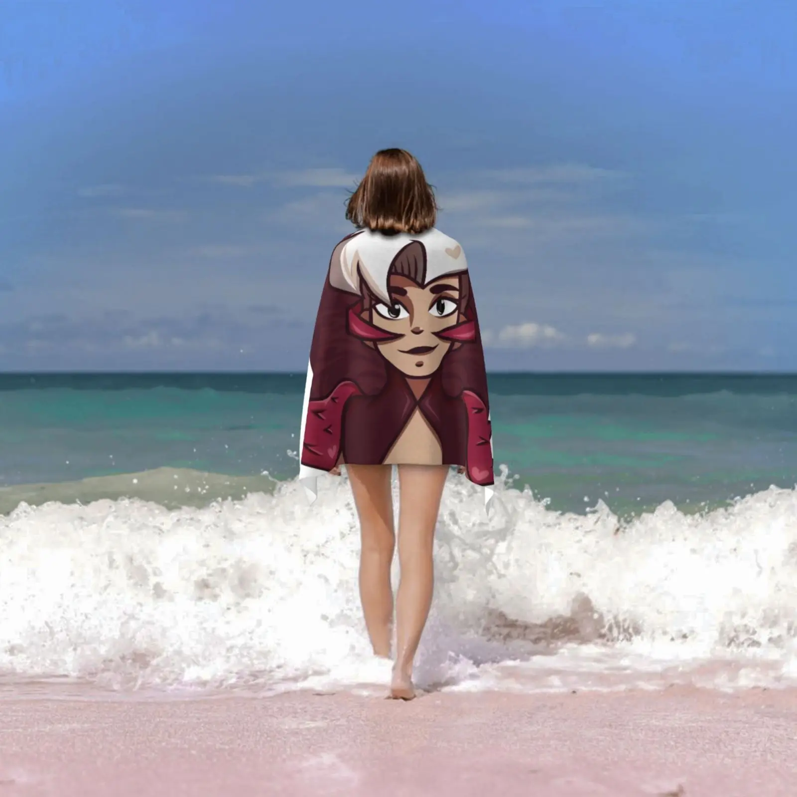 Пляжное полотенце Scorpia быстросохнущее качественное She Ra Shera He Man Motu New Аниме Манга