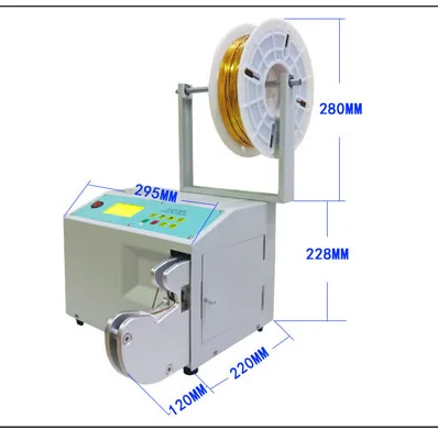 

Automatic electric twist tie machine semi manul binding machine for winding and tying USB cable