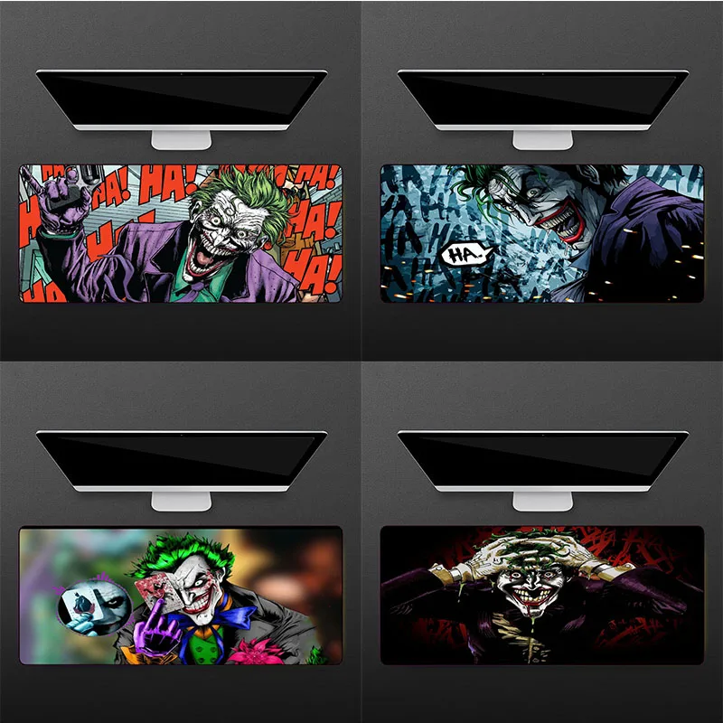 

Большой коврик для мыши dc с клоуном, Настольный коврик для ноутбука, дикий Аниме Коврик для мыши, игровой Настольный коврик с альфениллой, хр...