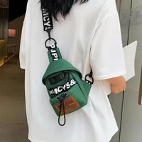 2022 new sport summer new harajuku shoulder messenger bag hip hop personalized fashion canvas mobile phone bag chest bag bum bag