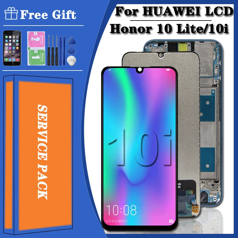 

6.21"Original lcd For Huawei Honor 10 lite LCD Display with Touch Screen Digitizer Assembly With Frame For honor 10i HR LCD