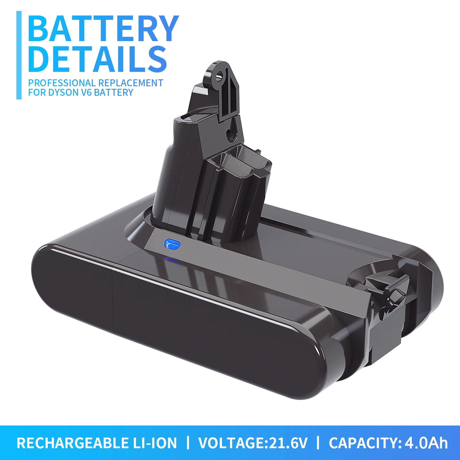 Аккумулятор для Dyson V6 батарея пылесоса DC62 21 6 в 4000 мАч SV09 SV07 SV03 DC58 DC61 DC74 965874-02 |