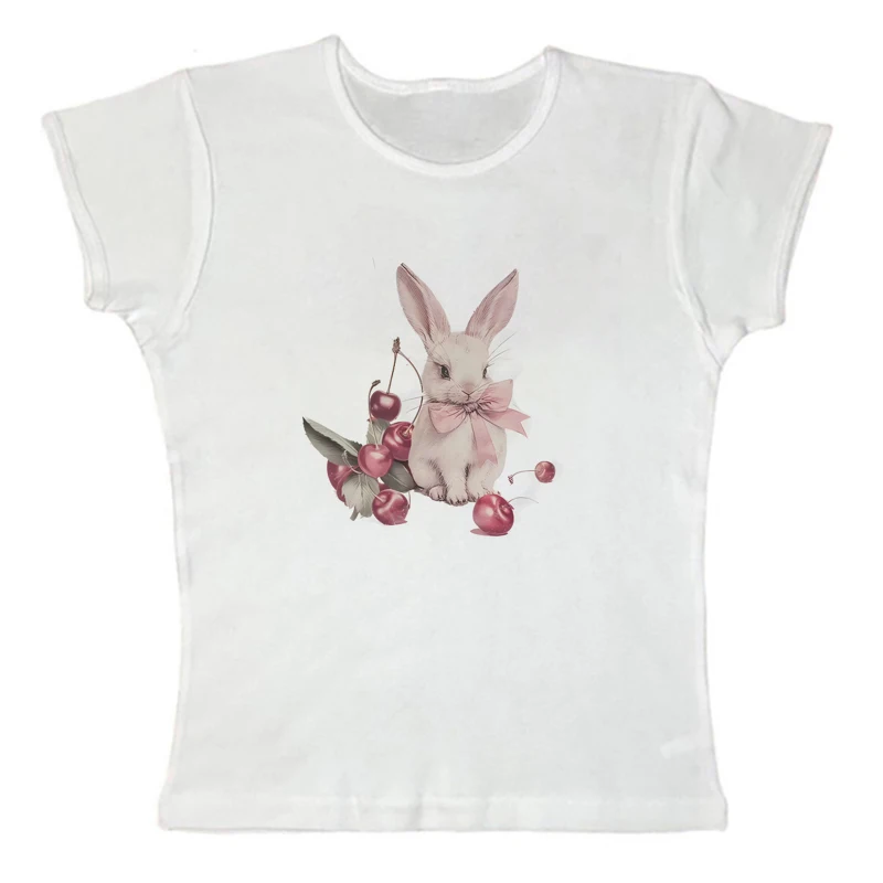 Футболка женская летняя в готическом стиле эстетичная уличная одежда для отдыха