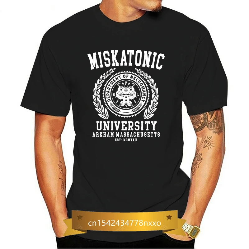 

Miskatonic University O Neck Fashion Shirt Cthulhu Mne Tshirt Lovecraft