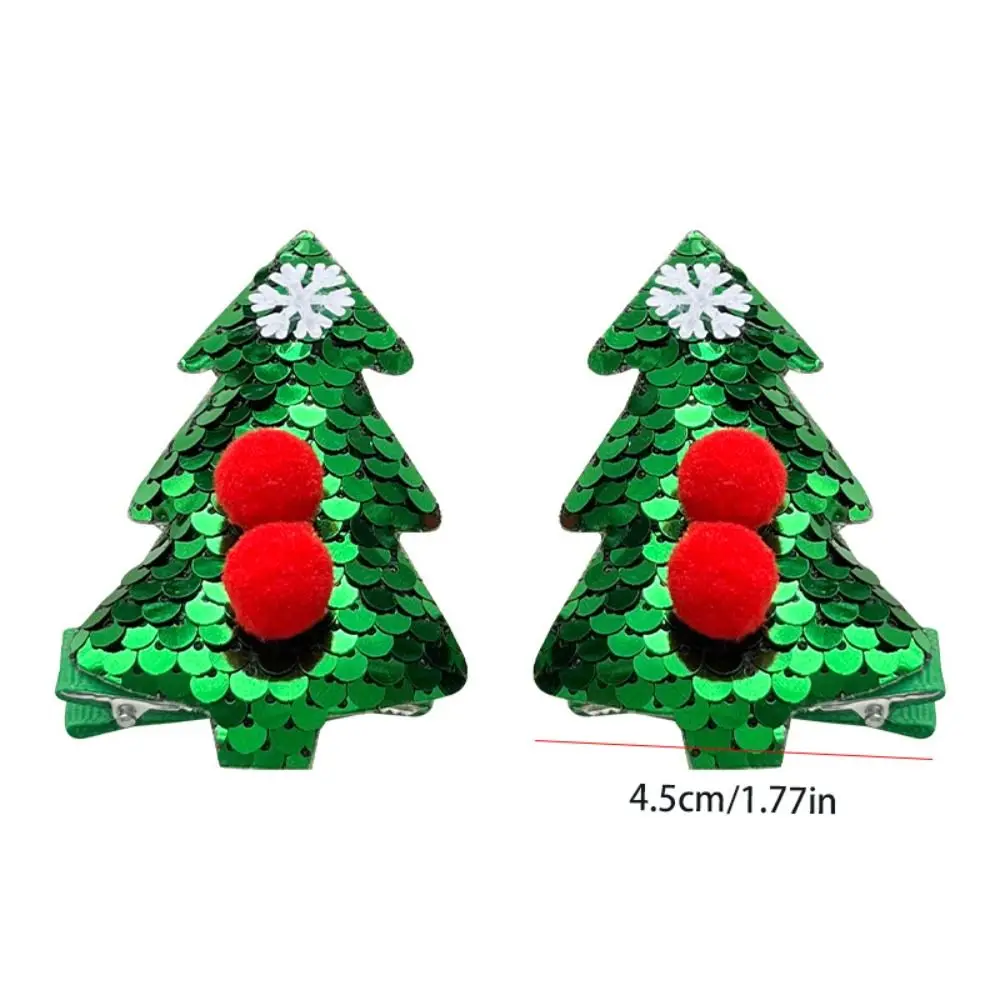 Рождественский Декор Рождественская шпилька для волос пайетки олень рог детский