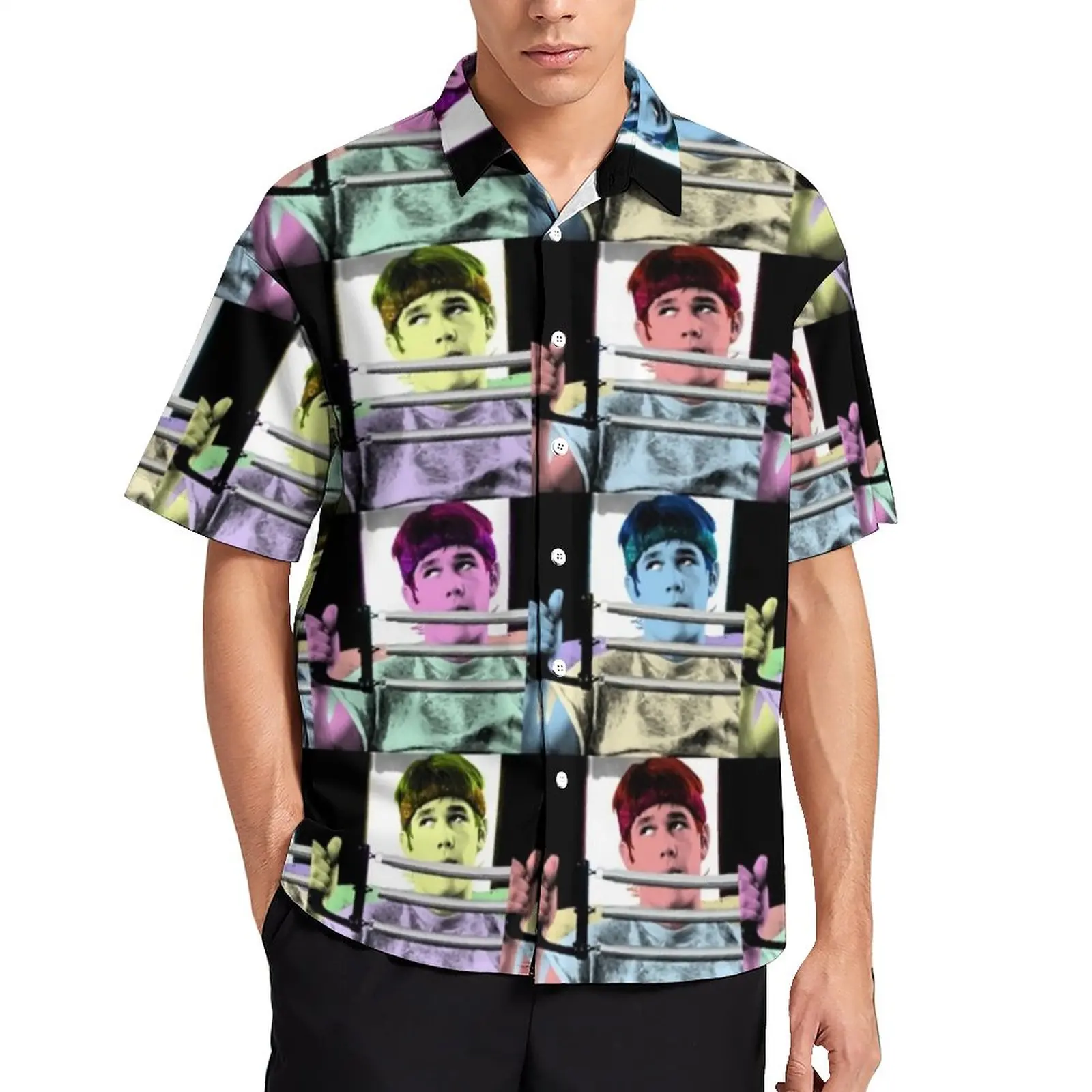 

The Goonies Josh Brolin Casual Shirt 80s Heartthrob Brand Beach Loose Shirt Hawaiian Retro Blouses Graphic Oversized Clothing
