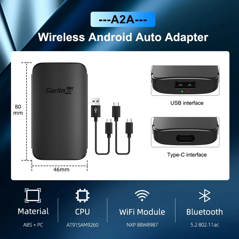 Carlinkit Dongle Android Ai Box Waze Spotify для автомобиля 98% с автоматическим подключением