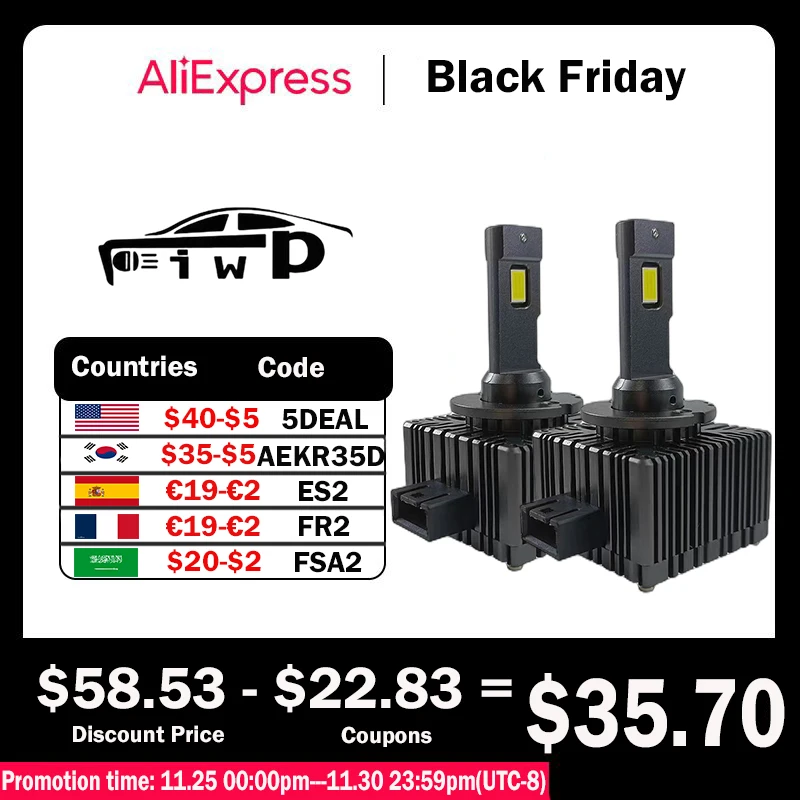 

Светодиодная фара IWP D1S Canbus HID D2S D3S D4S D5S D8S Автомобильная Лампа 180 Вт 38000LM супер яркая D1R D2R D3R D4R автомобильная лампа CSP 6500K светодиодный