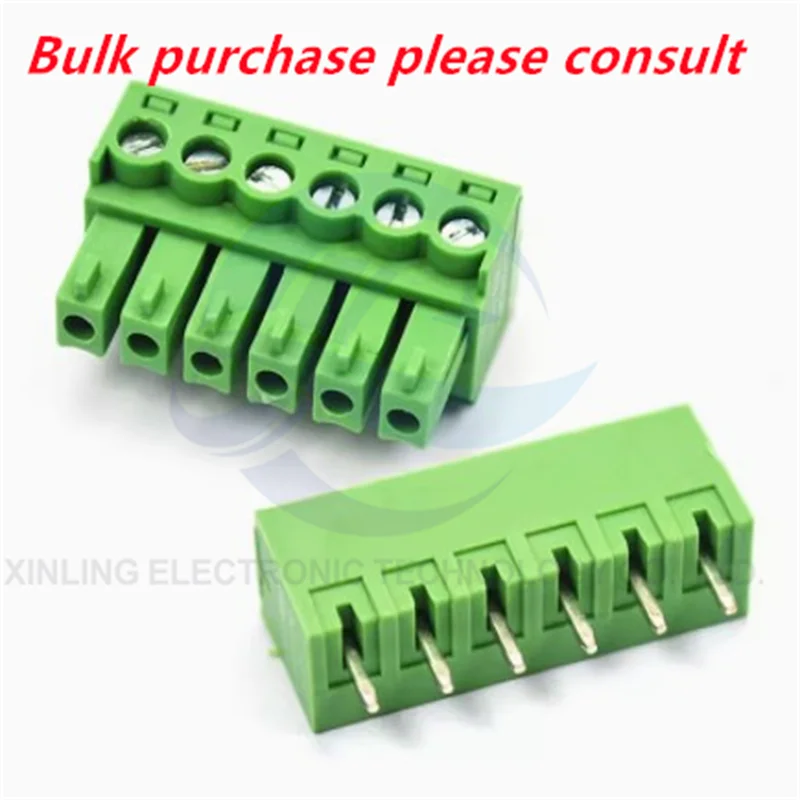 KF2EDG 3,5 мм разъем pcb терминал 15EDG изогнутый прямой контакт + разъем 2/3/4/5/10/12P