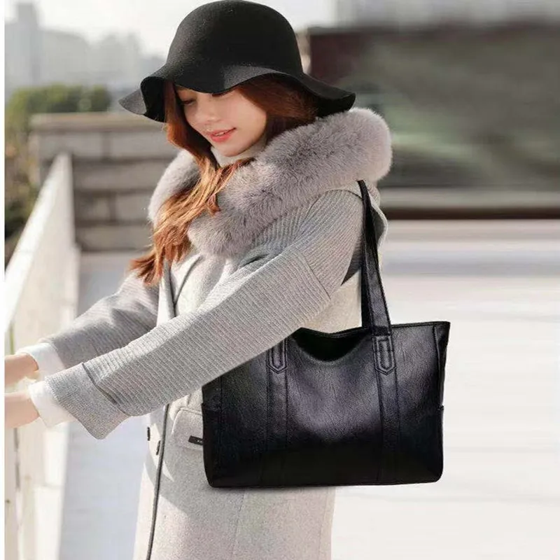 

New versatile Handbag large Capacity Tote bag Casual Shoulder Bag Simple atmosphere Women's Bag retro Fashion Women's Bag