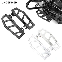mx riot floorboards wide foot pegs footrests pedals for harley touring road glide softail fatboy fl dyna fld tri chopper bobber
