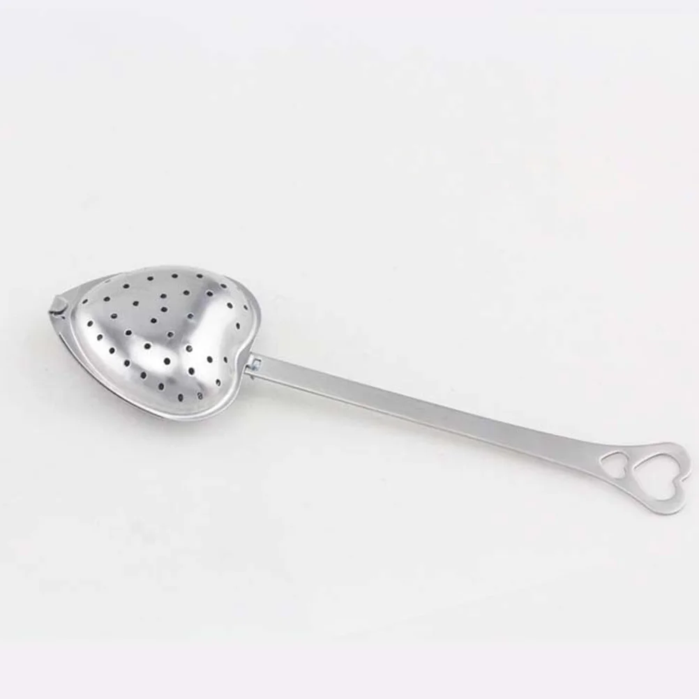 

Tea Loose Infuser Strainer Steel Mesh Steeper Stainless Filter Leaf Fine Coffee Diffuser Strainers Infusers Heart Shaped Snap
