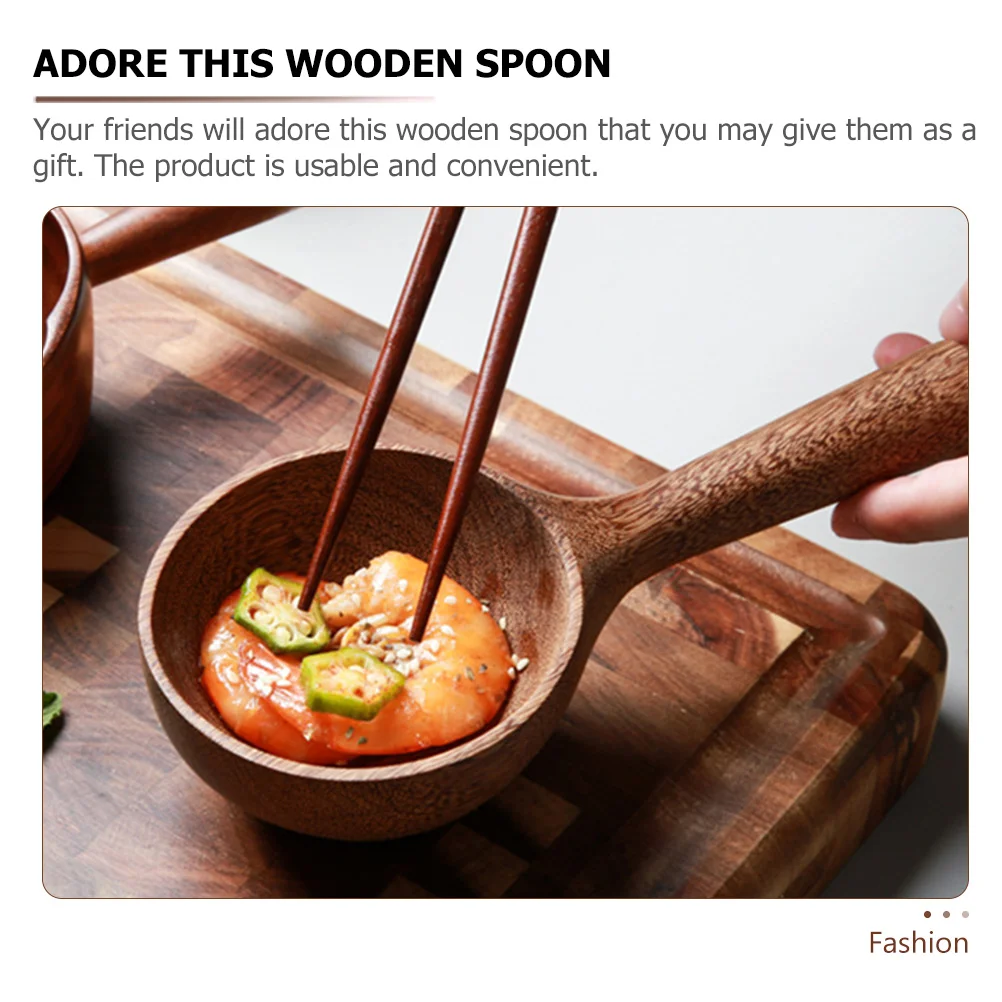 Деревянный половник премиум-класса ложка для кухни ресторана суповая столовые