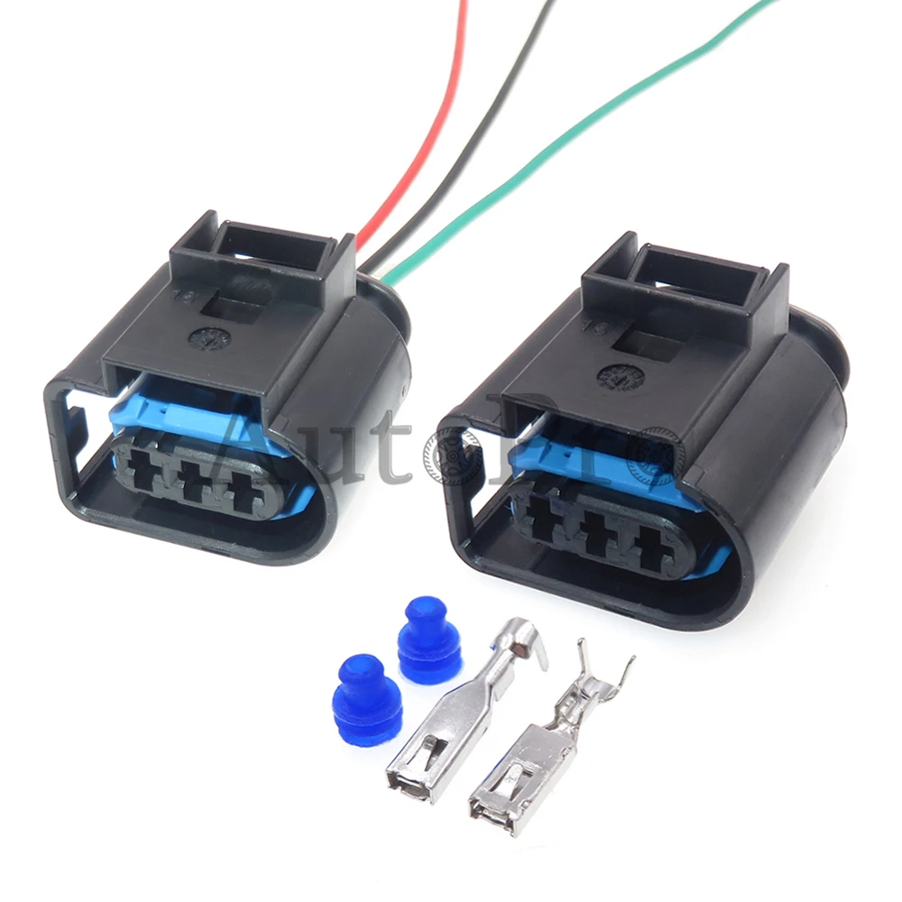 

1 Set 3 Hole Automotive Waterproof Plug 4D0971993A Auto Parts 4D0 971 993 A Car Wiring Terminal Socket