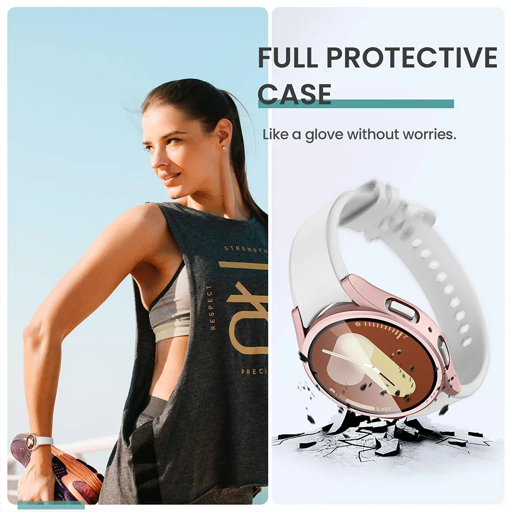 Чехол и стекло для Samsung Galaxy Watch 7/6/5/4 FE PEO