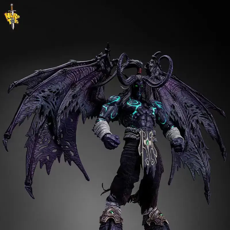 В наличии Hero Toys World of Warcraft Demon Hunter Orc Illidan Stormrage масштаб 1/10 аниме фигурки подвижная