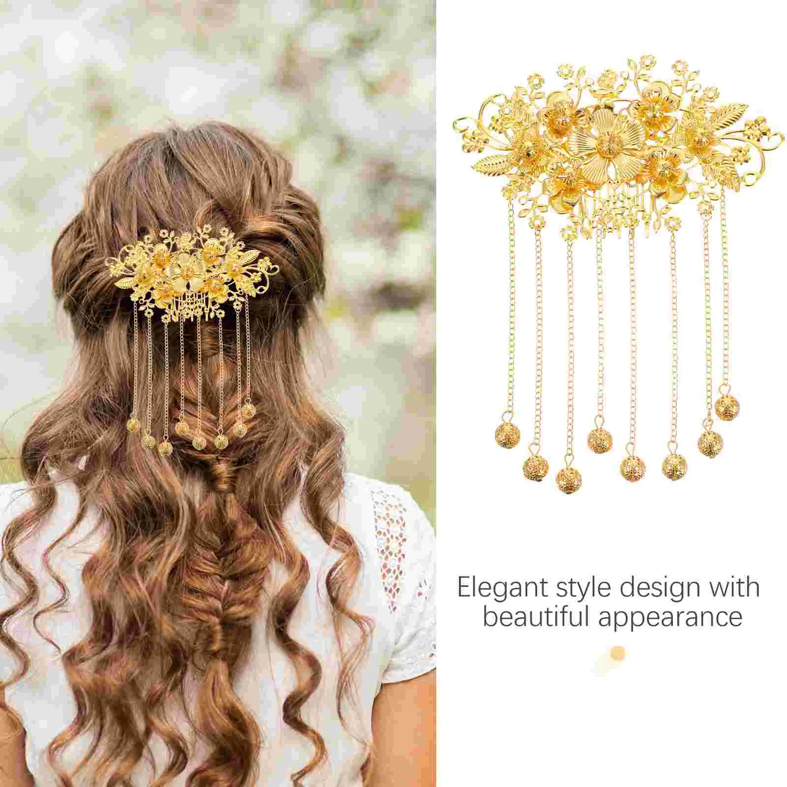 Винтажные аксессуары заколка для волос китайский головной убор длинная кисточка