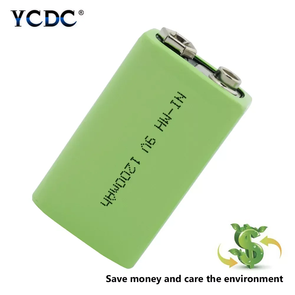 

quality 9V 1200mAh rechargeable battery for instruments Ni-MH battery packs For Toys Smoke Detectors Alarms
