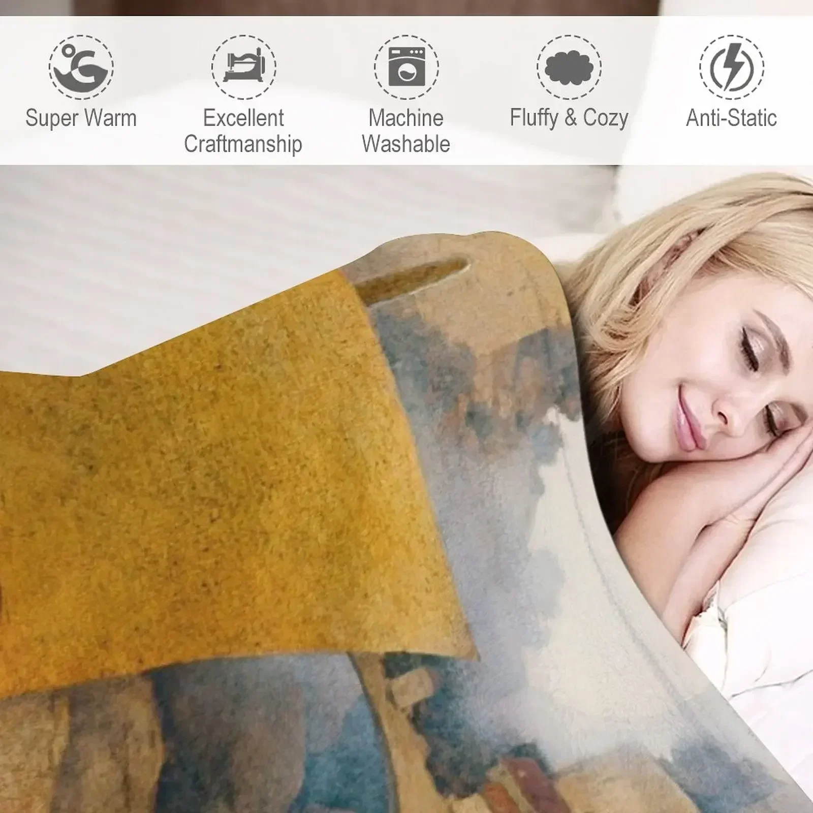 Новый Wynken Blynken и Nod от Maxfield Parrish - Сказочные пледы Диваны Кемпинг Мягкие кровати