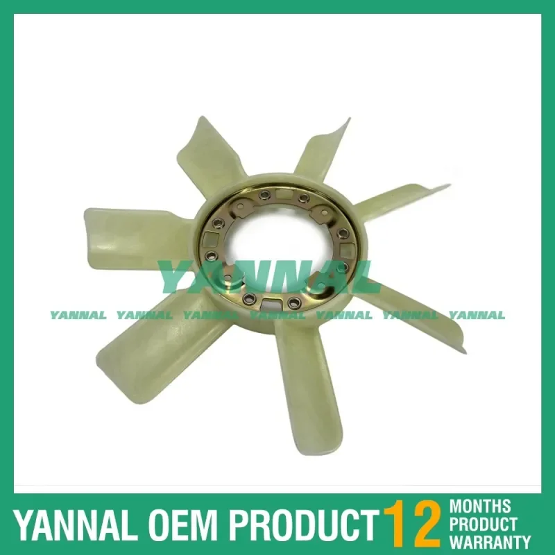 Лопасть вентилятора с 4 отверстиями и 7 листьями для деталей двигателя Hino W06D