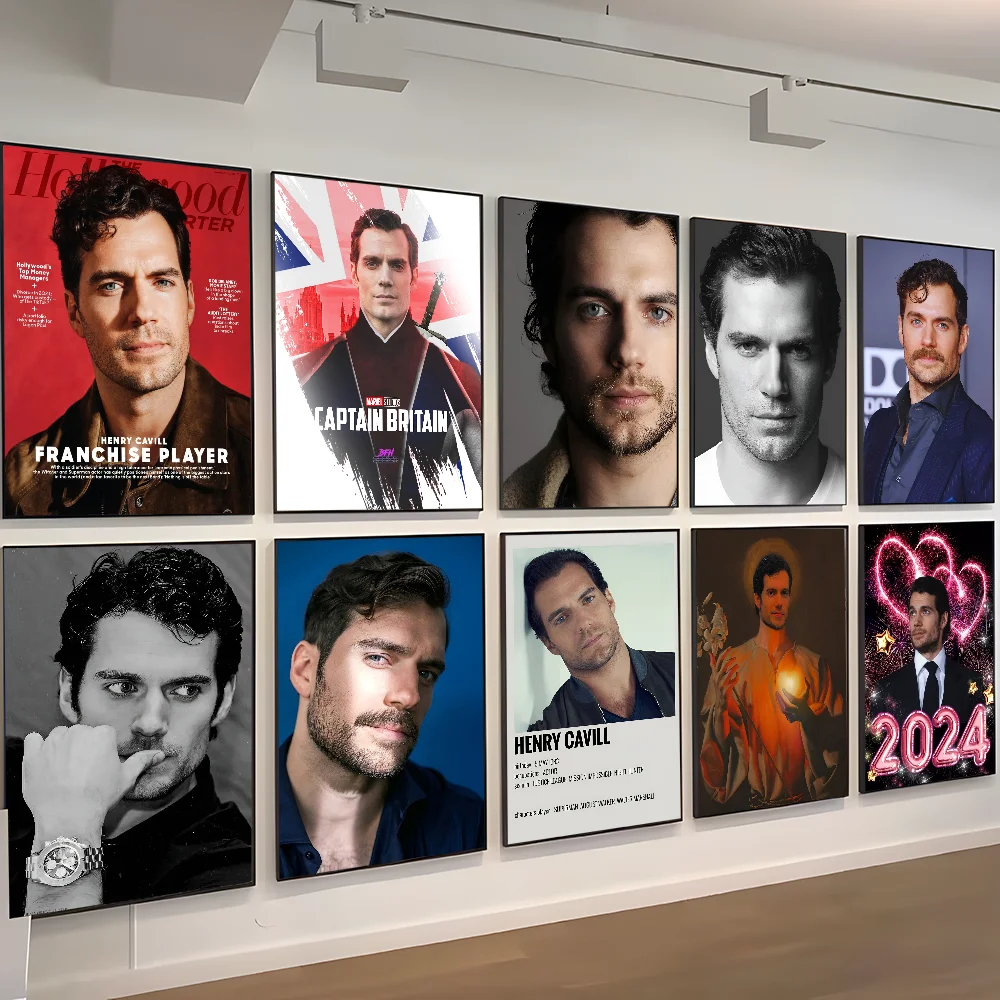 Аниме плакаты H-Генри-C-кавилл клейкие с принтом из белой бумаги художественное