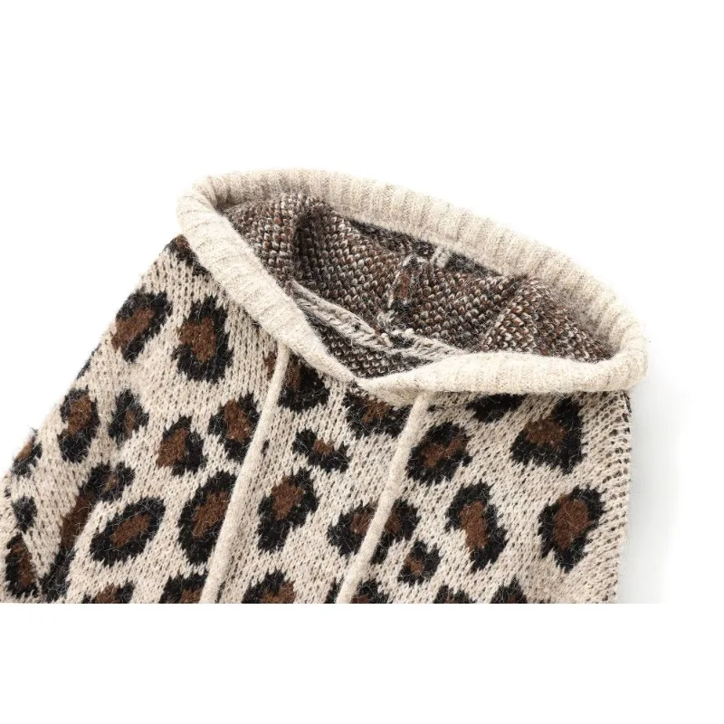 Вязаная толстовка с капюшоном TRAF ZR Y2k винтажный топ свободные толстовки модные