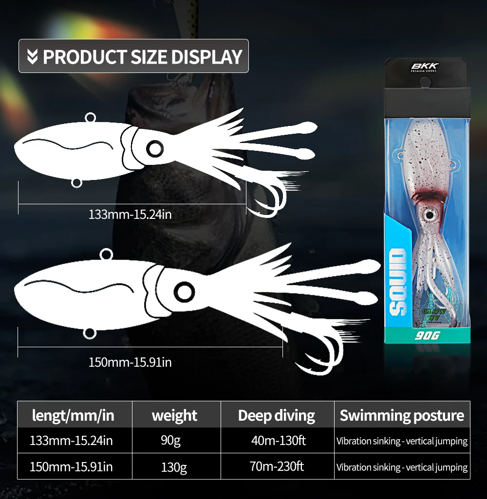 Рыболовные крючки прозрачного цвета VIB Металлический крючок для веревки Рыболовные приманки Осьминог Seeker Мягкая резина Жесткий и острый плоский корпус крючка (art.: 3920d2ad4eb26) - 3920d2ad4eb26