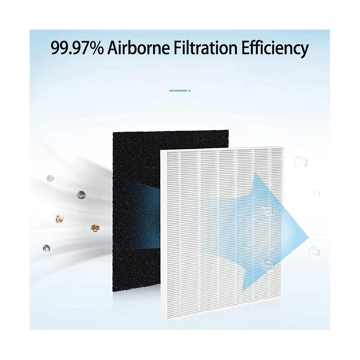 AP-1512HH Сменный фильтр для очистителя воздуха AP1512HH 3304899 2 HEPA-фильтра и 4 углеродных
