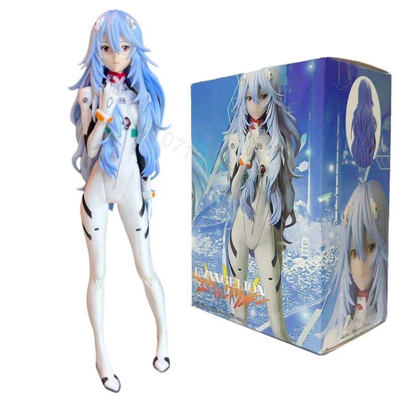 

22cm Hot Japanese Anime Figure Ayanami Rei Kawaii Action Figures Sexy Standing Girl Figurine PVC Adult Collection Model Toys