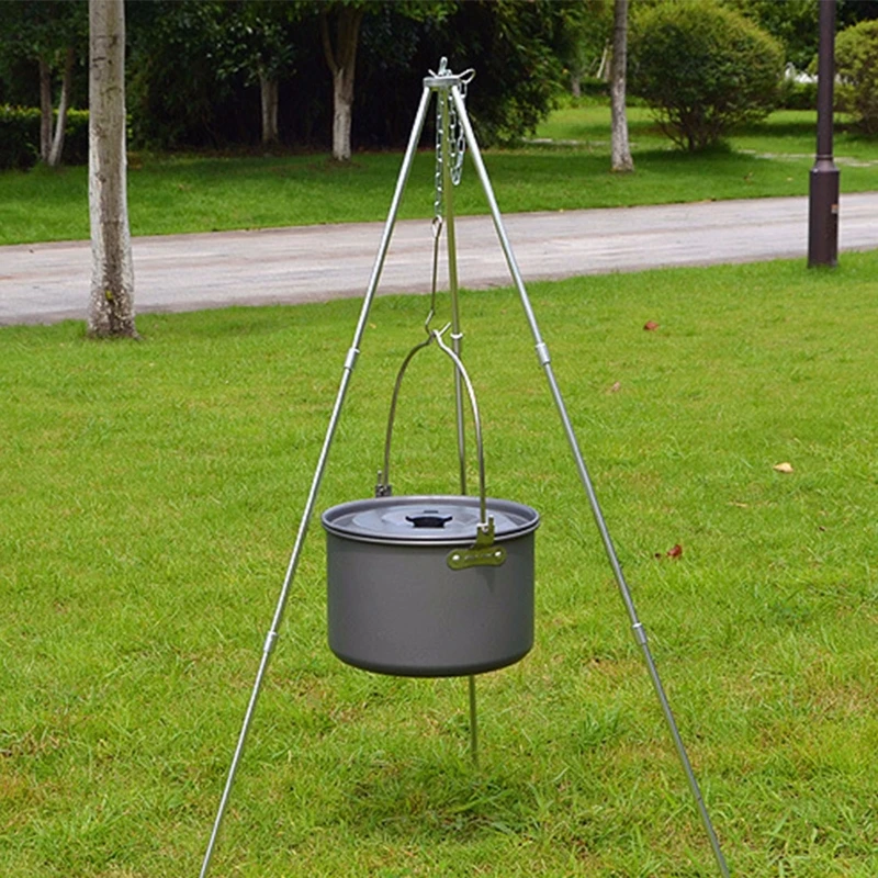 Подвесной горшок для кемпинга и пикника из алюминиевого сплава вместительная