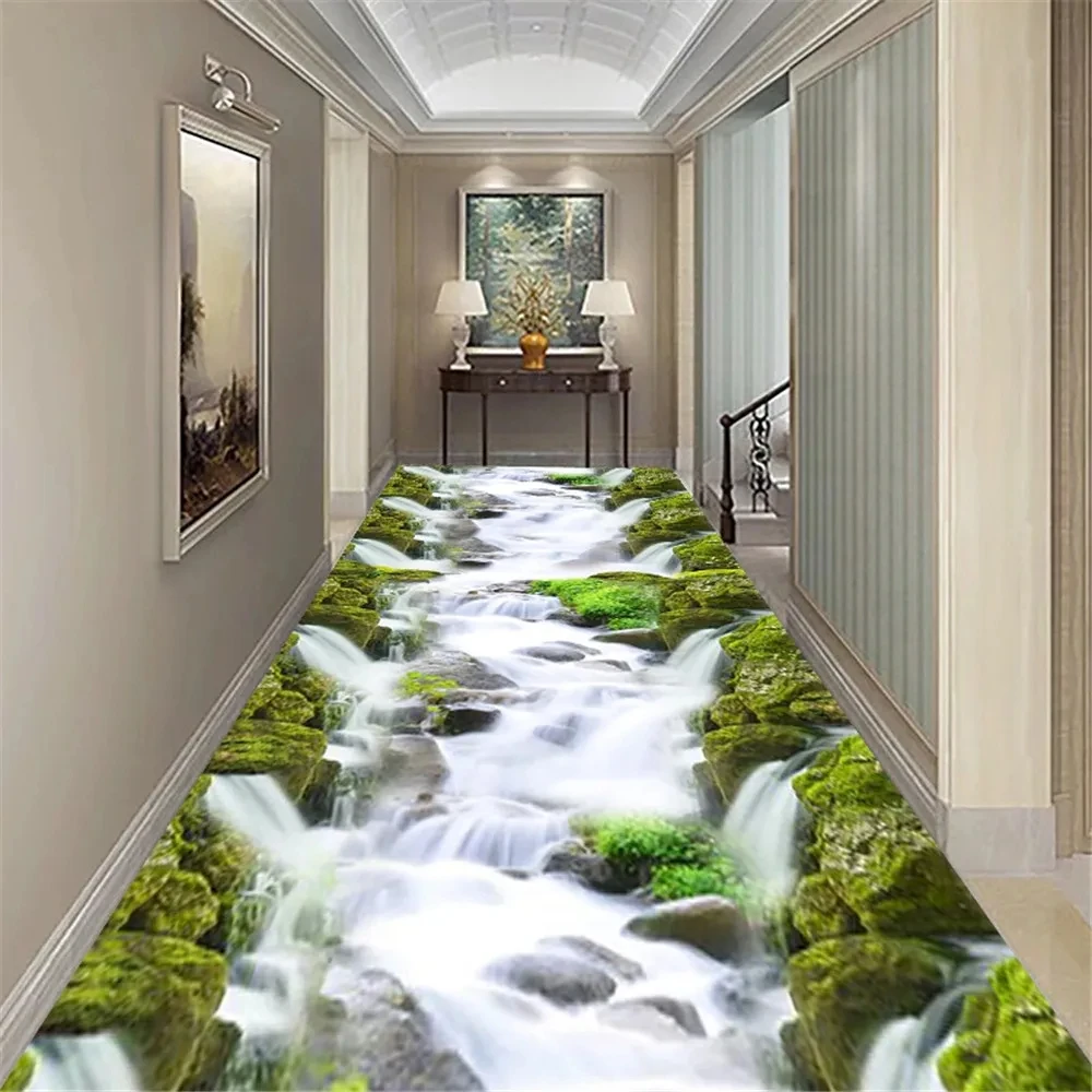 Визуальный ковер 3D графика Cliff Falls 40x60 см