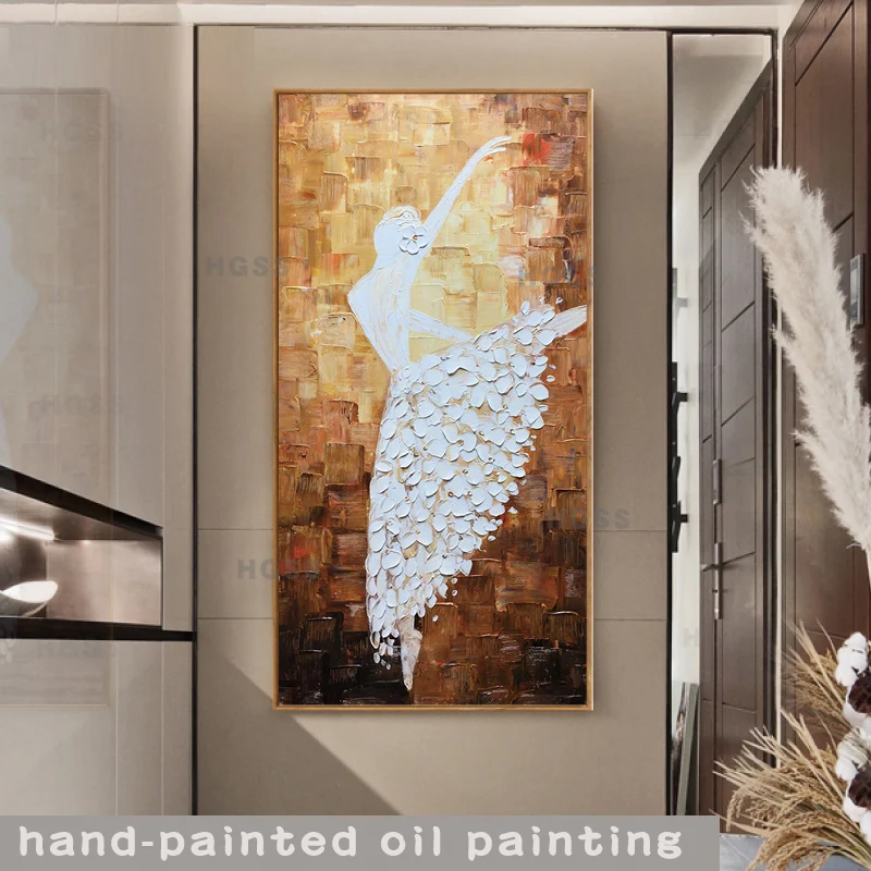

100% Hand Painted Unframed Wall Canvas Abstractballetpainting Oil Painting Modern Paintings Art Picture For home decor