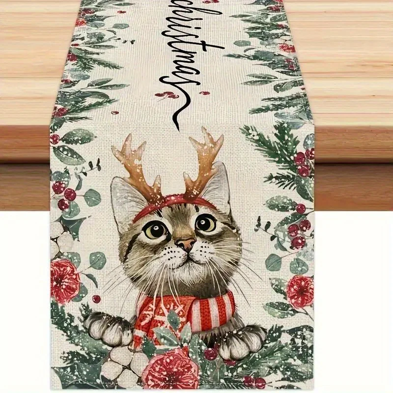 

Льняная скатерть-дорожка для стола 150x33 см