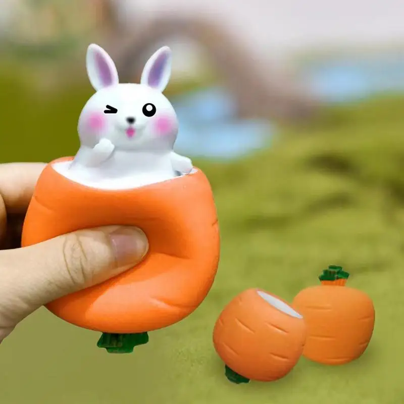 

Новинка, сжимаемые игрушки в форме моркови и кролика, сжимаемые Сенсорные игрушки, сжимаемая игрушка, снятие стресса, скука, смешные сжимаемые игрушки