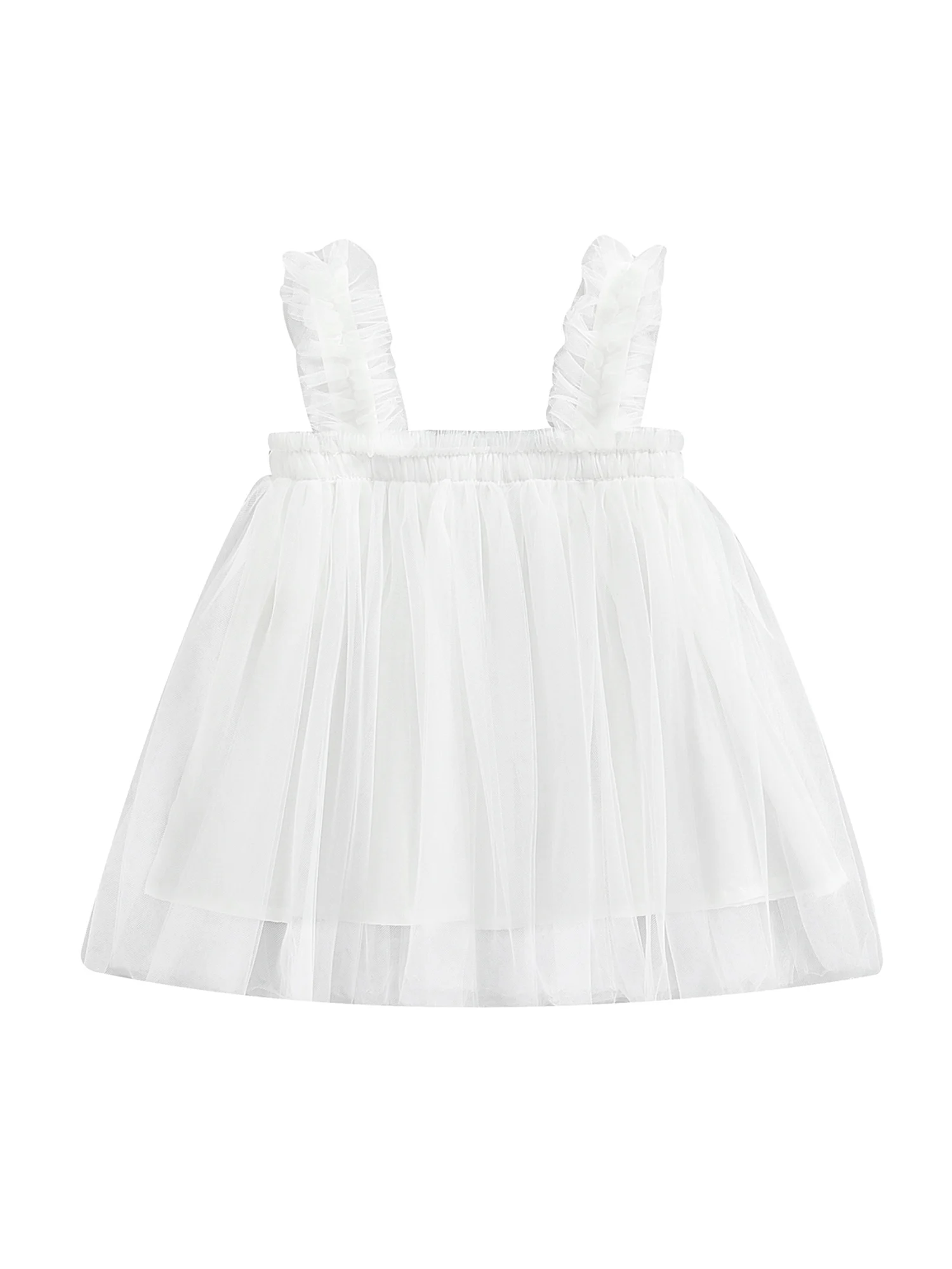 

Mubineo Toddler Baby Girl Tulle Tutu Dress Strappy Princess Dresses Sundress