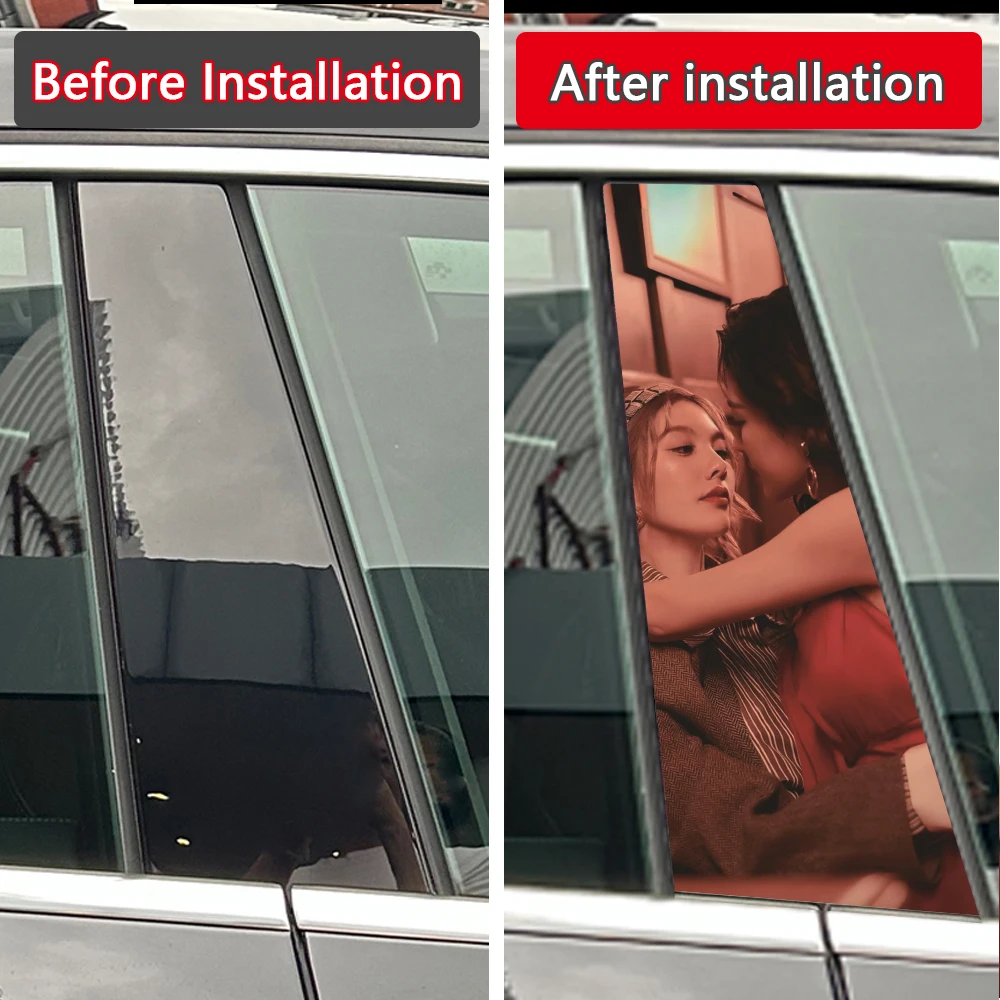 Автомобильные наклейки The Secret of Us LingOrm водонепроницаемые на столб B сделай сам