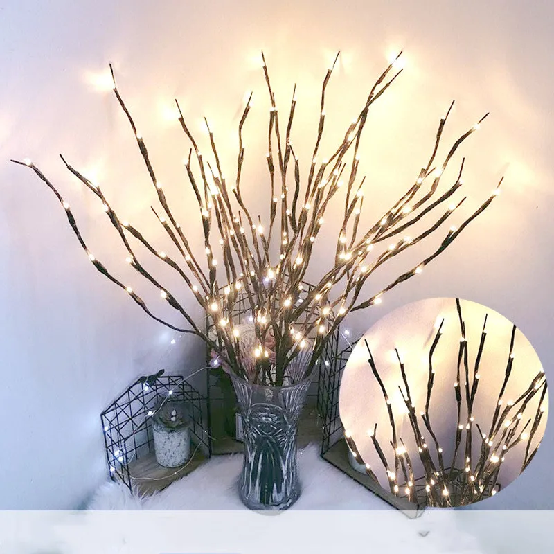 

Гирлянда из 20 светодиодный ных искусственных ветвей дерева, сказочные огни, праздничные украшения для рождественской елки для дома, новый год 2023, Рождество