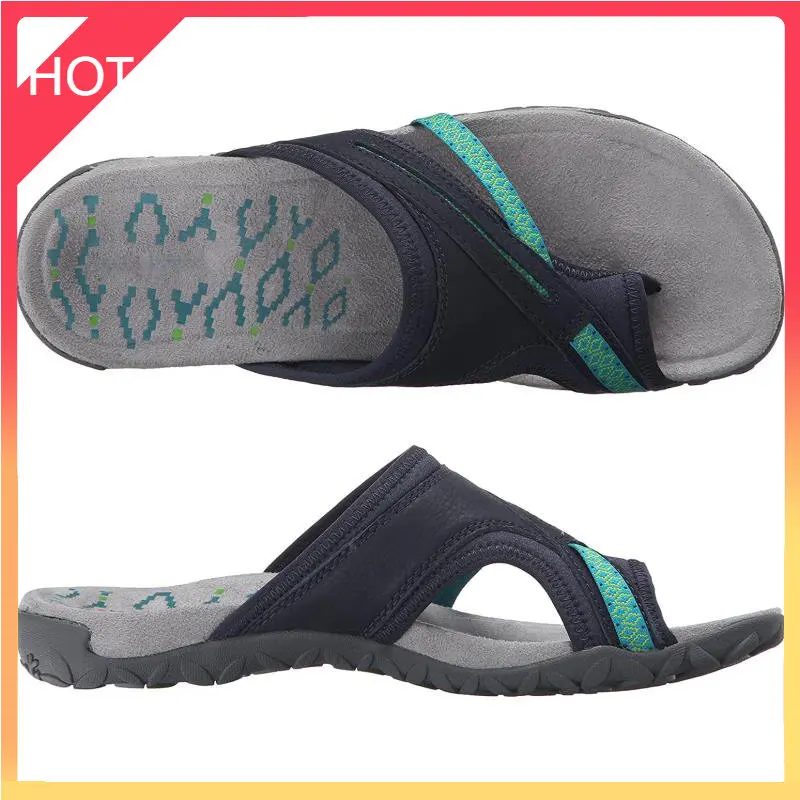 

Summer Fashion Women Slippers Comfy Soft Round Toe Female Flip Flop Casual Outdoor Mixed Color Ladies Wedge Sandals