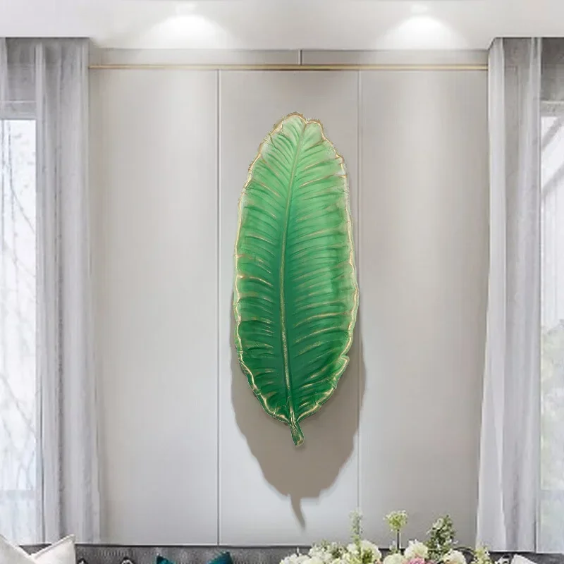 

Creative Wall Hangings, Leaf Shape, Living Room, Three-dimensional Wall Decoration, Wrought Iron Wall Decoration