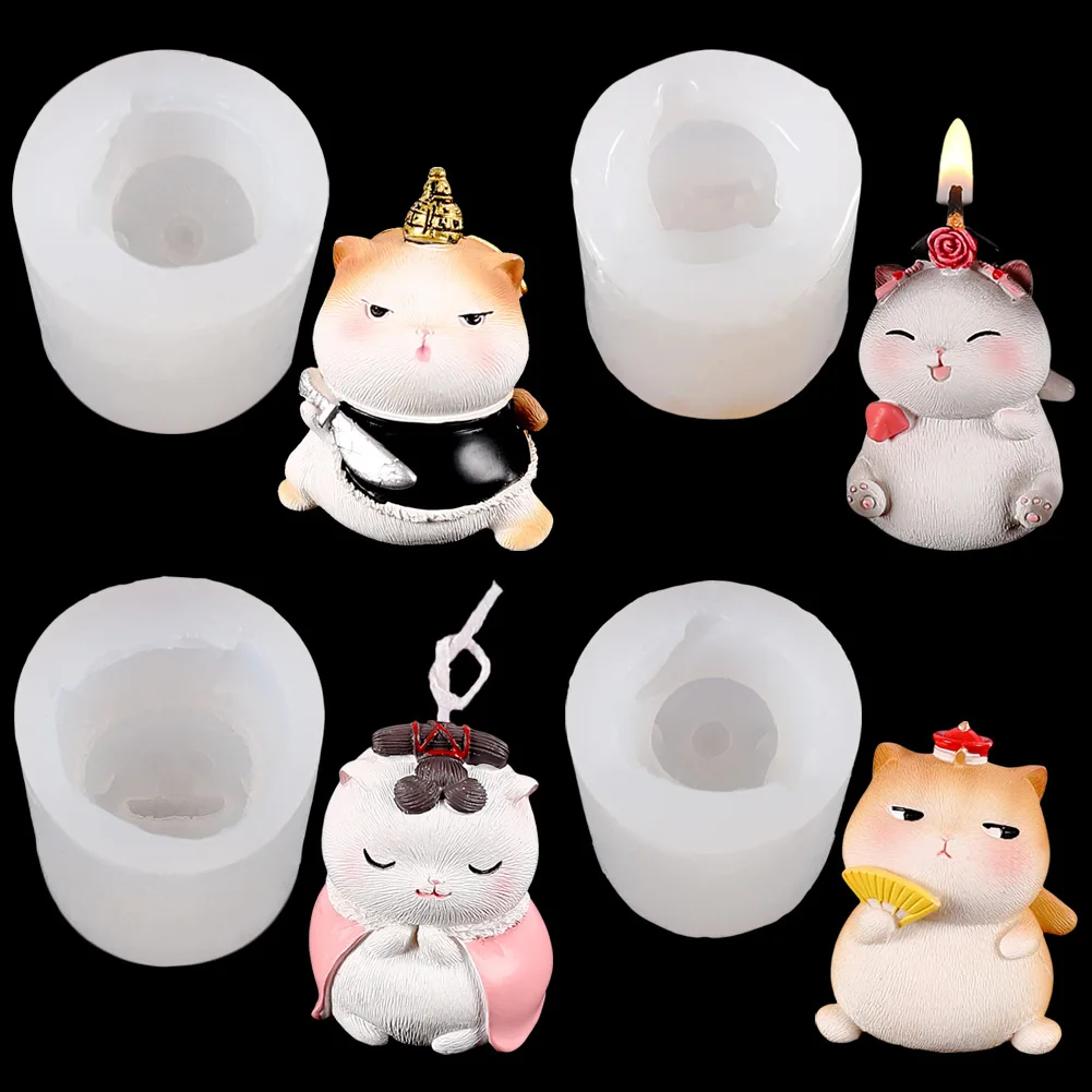 

Crystal Epoxy Resin DIY Creative Cute Pet Cat Baking Cake Silicone Mold Personality Meowica Car Interior Decoration Ornament