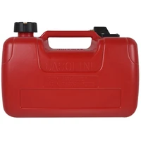 12L Portable Boat Yacht Engine Marine Outboard Fuel Tank Oil Box With Connector Red Plastic Corrosion-Resistant Anti-Static