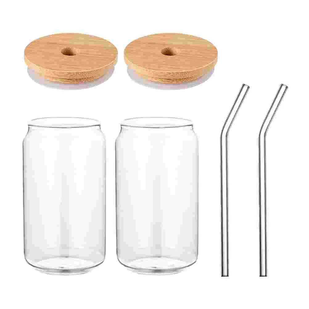 

With Cups Straw Glasses Cancup Lids Iced Coffee Tumbler Lid Tea Drinking Beer Water Mugs Shaped Straws Beverage Cocktailbubble