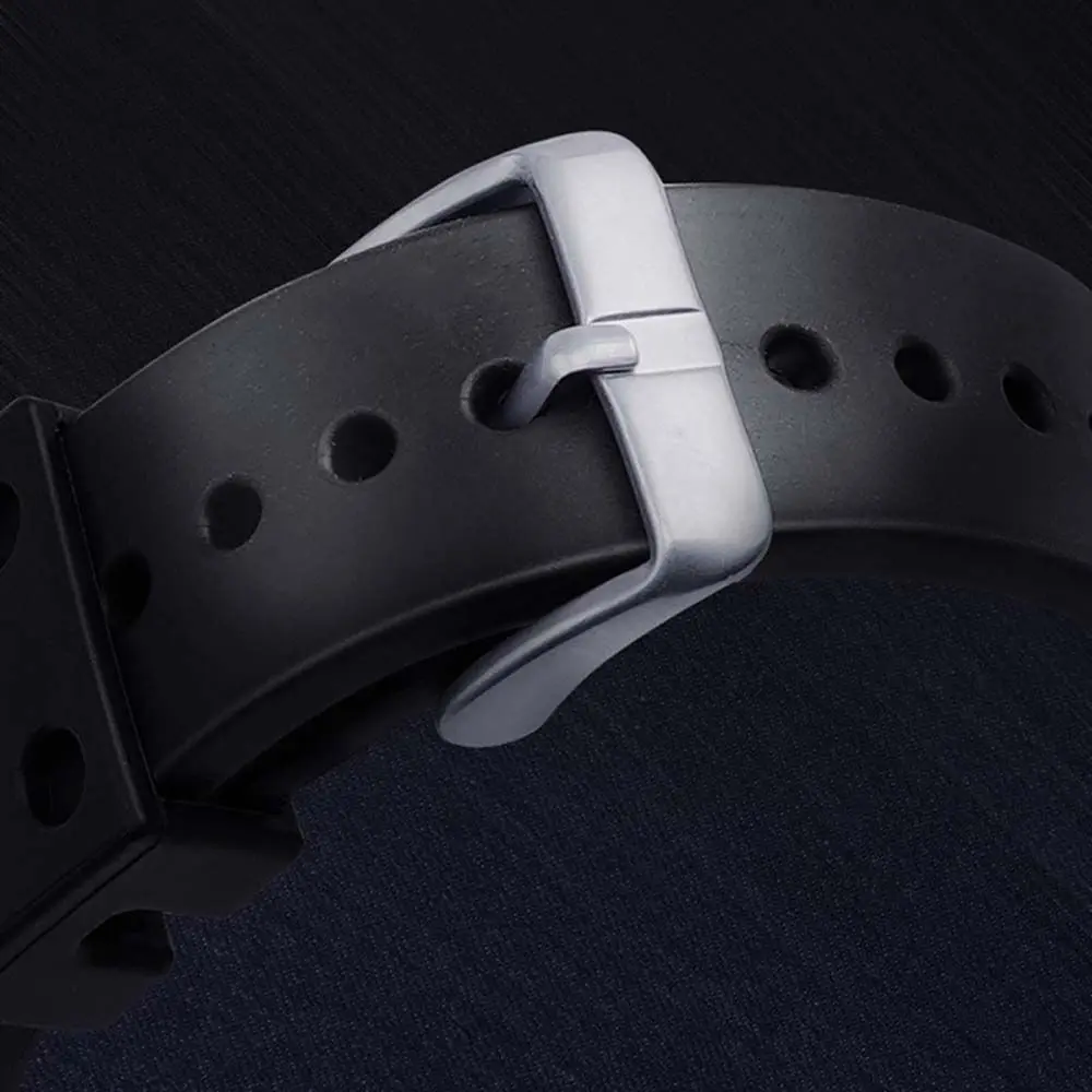 Универсальный женский и мужской мягкий 20 мм 22 резиновый силиконовый ремешок