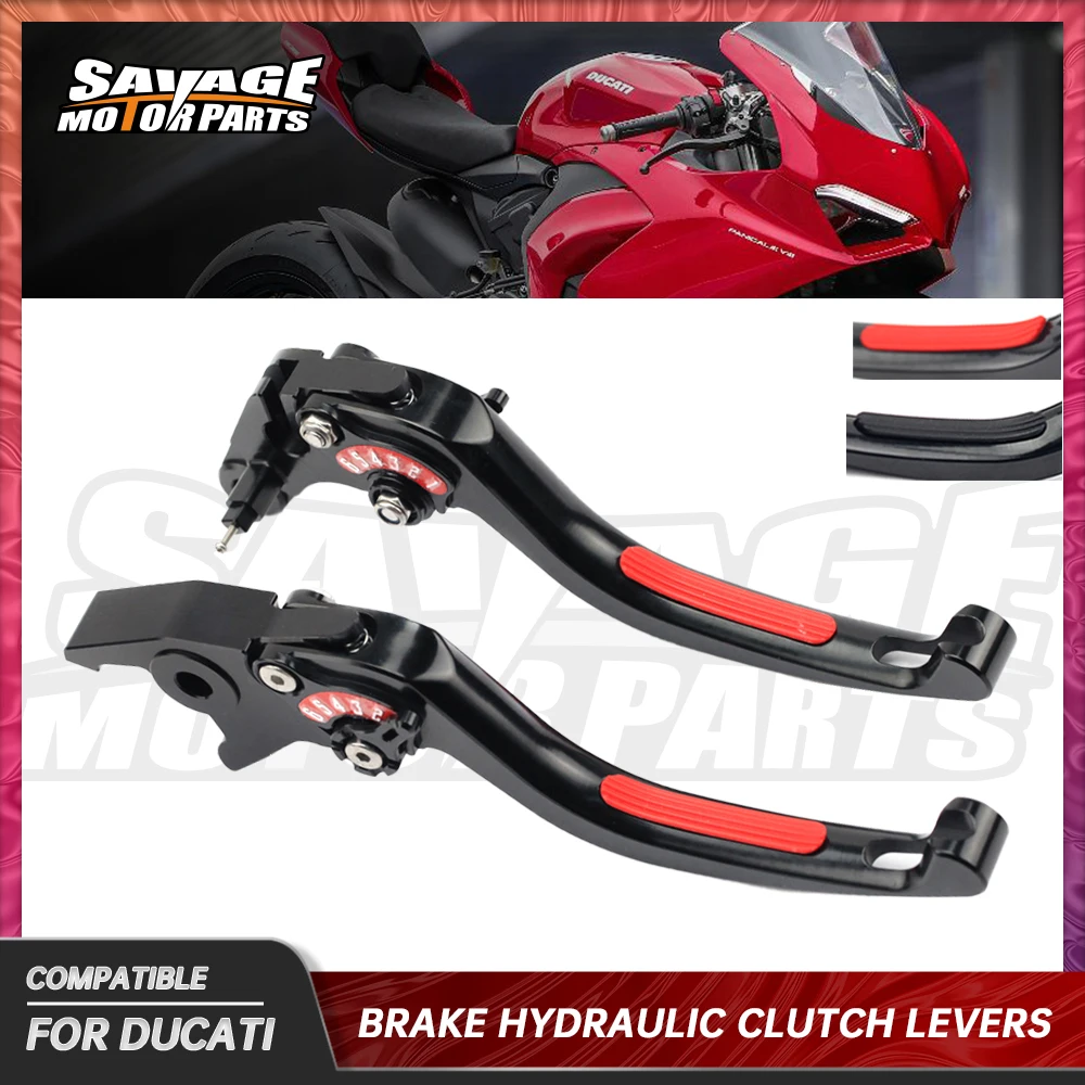 

For DUCATI Panigale V2 V4 899 959 1199 1299 S/R Brake Hydraulic Clutch Levers Motorcycle Accessories Handle Non-Slip 3 Fingers
