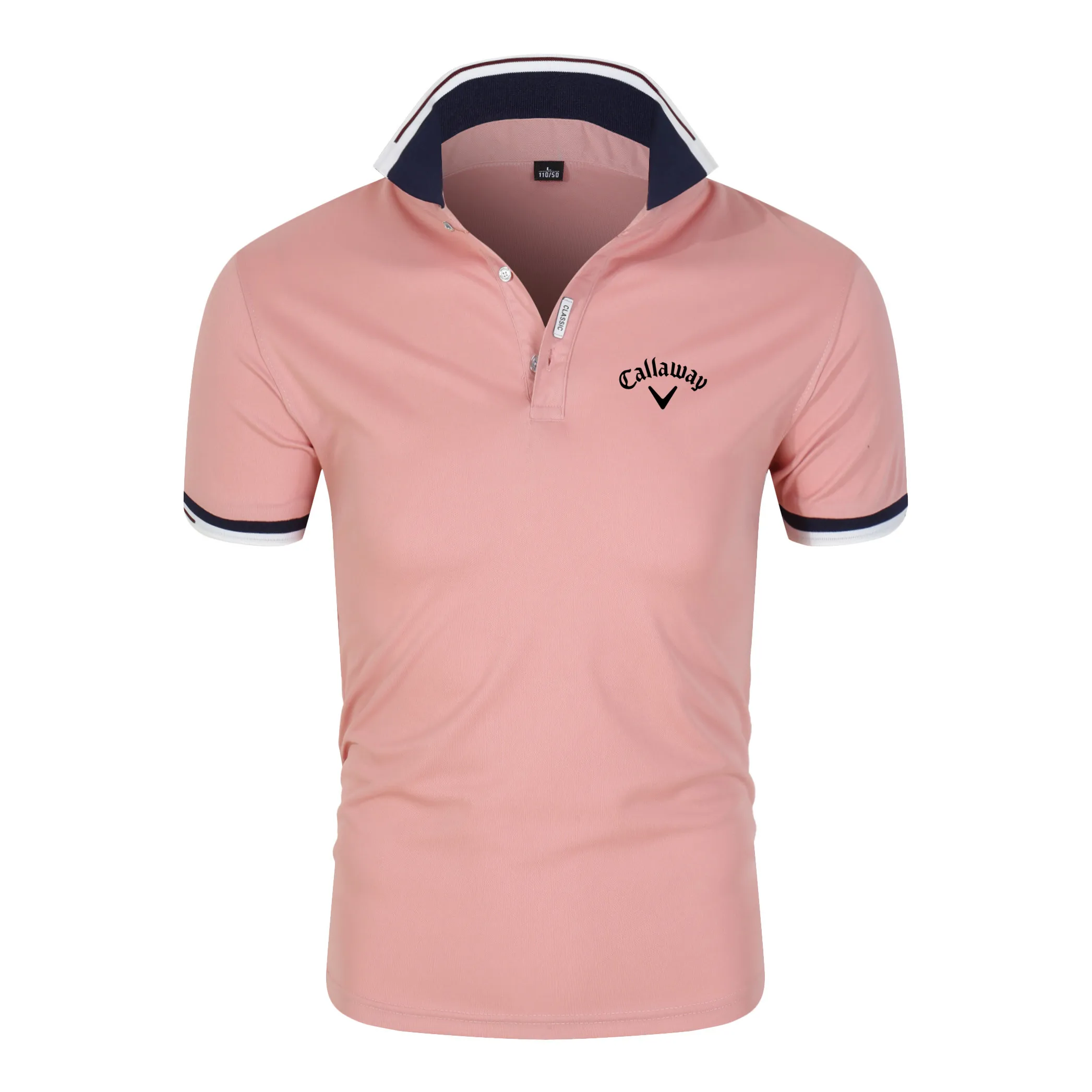 

Summer New Handsome Men's And Women's Sports Breathable T-shirt Cotton Blended Multicolor Casual Business Top Golf Polom-4xl