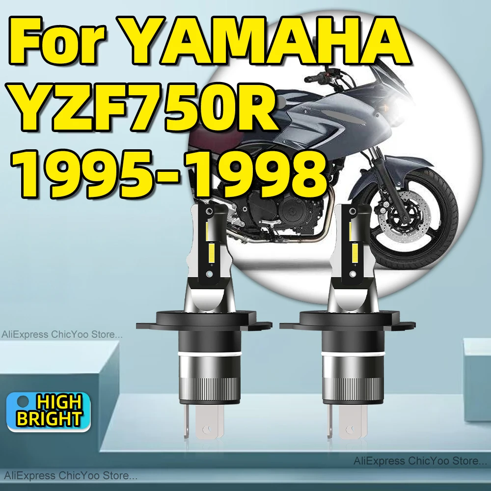 Светодиодная фара для мотоцикла YAMAHA YZF750R 1995 1996 1997 1998 H4 Plug-and-Play 6000K 120 Вт