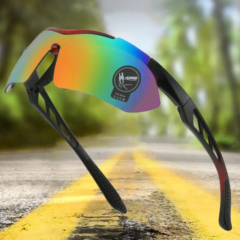

Polarized Bicycle Glasses Eye Protection Sports Glasses Vintage Triangular Cats Eye Sunglasses Light Material Riding Glasses New