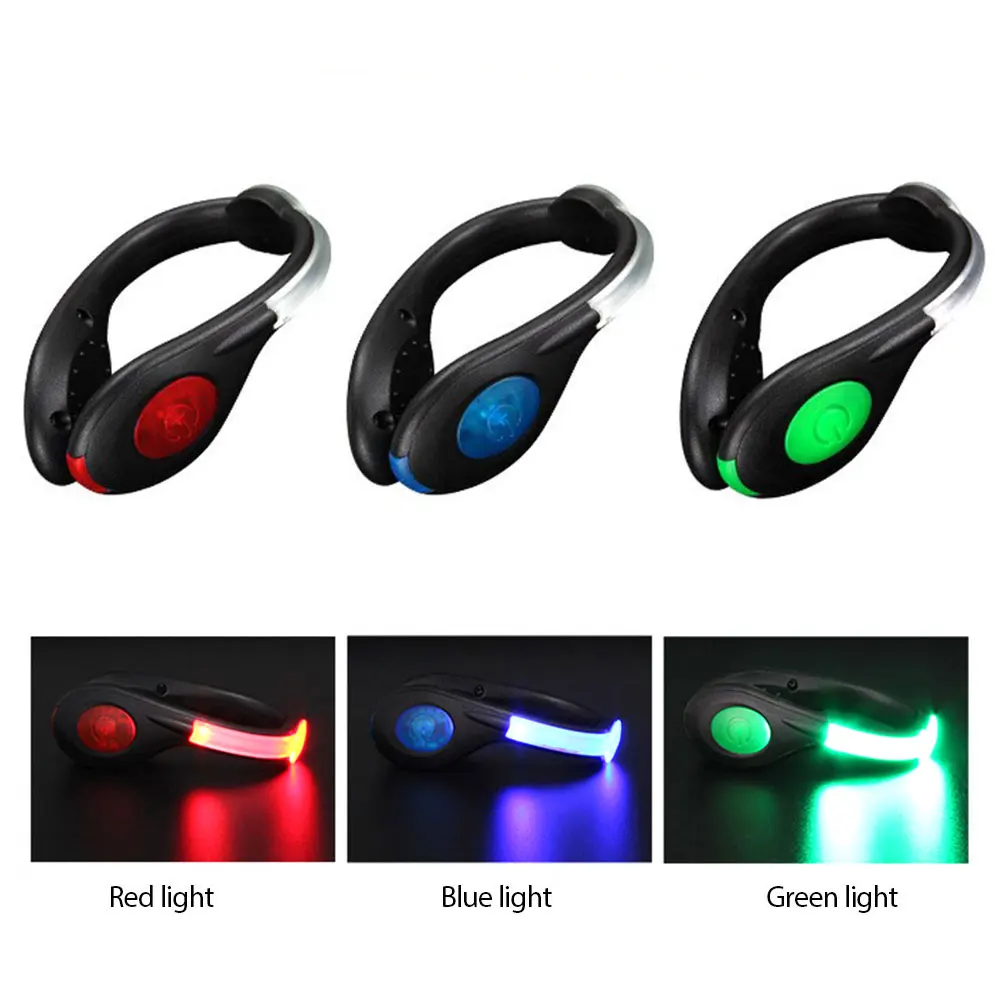 

Новинка, светящиеся клипсы для обуви, велосипедные светящиеся клипсы для ночного бега, велосипедные задние фонари, спортивные аксессуары для велосипеда